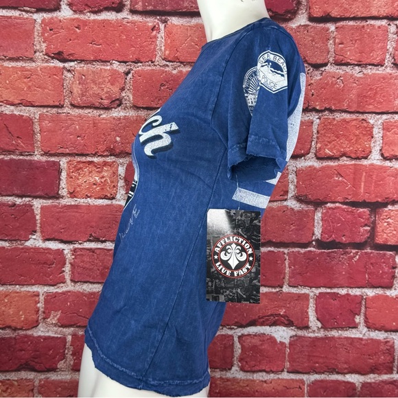 Affliction Women’s Short Sleeve Graphic T-Shirt -Size: Large -NWT - Picture 5 of 11